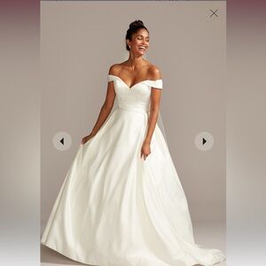 as is off the shoulder ball gown wedding dress

STYLE# AI10012840